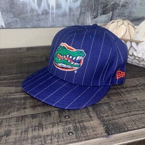 New Era Florida Gators pinstripe fitted hat 7 1/2
